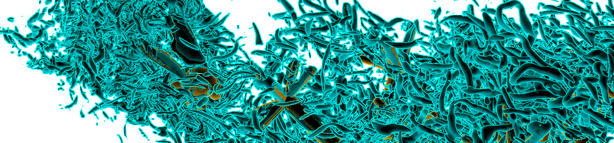 Coherent Vortex Simulation of Flapping Flight in Turbulence